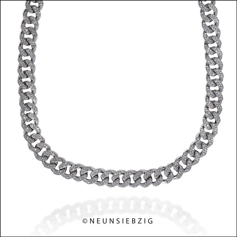 Cuban Iced Out Kette Modeschmuck - Neun - Siebzig