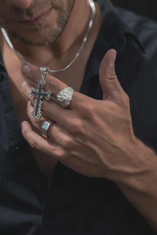 Kreuz Jacob Anhänger 925 Sterling Silber - Neun - Siebzig