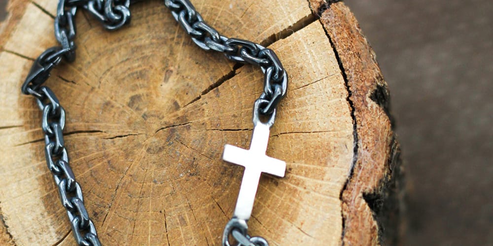 Kreuz Armband 925 Sterling Silber - Neun - Siebzig