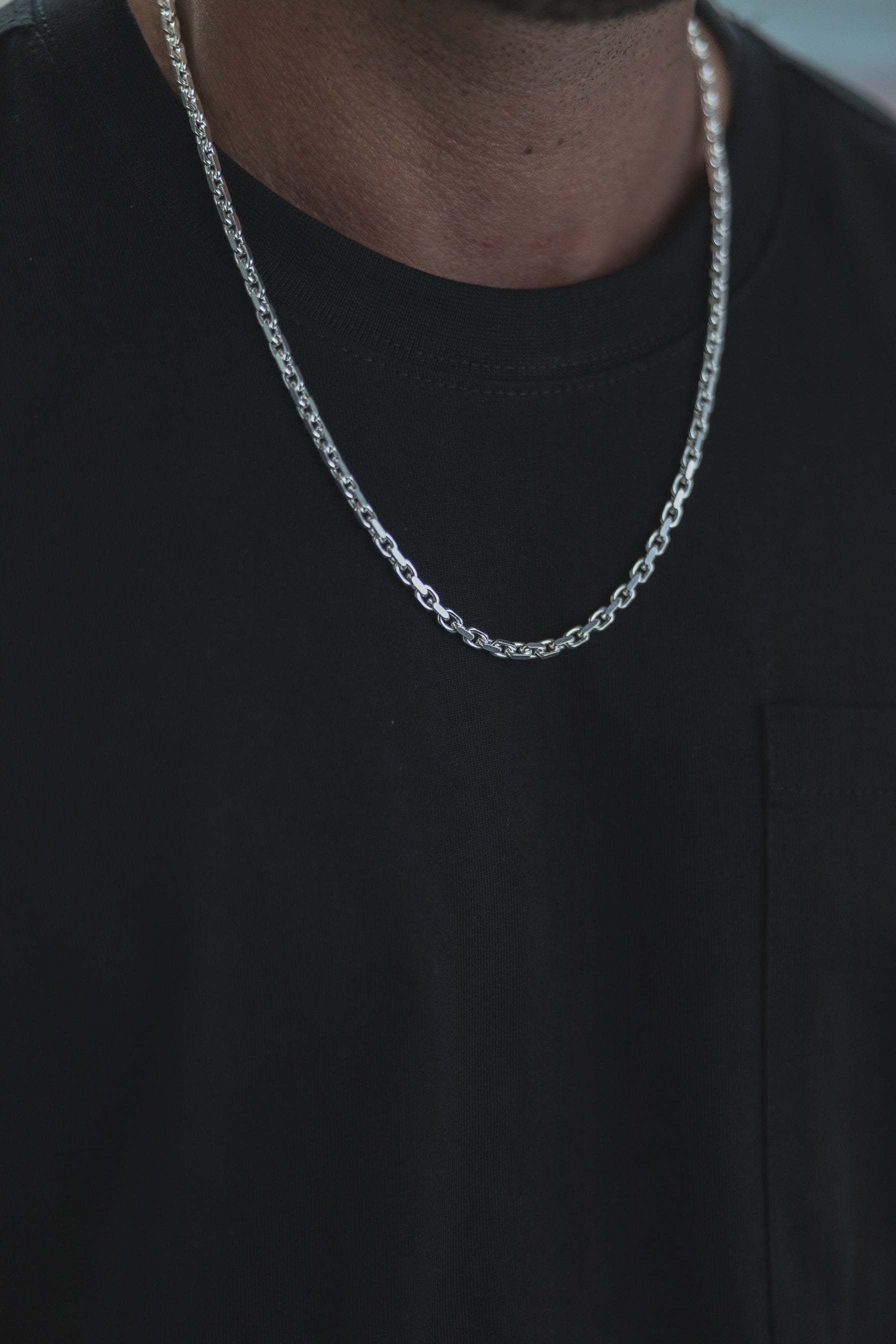 Ankerkette Diamantiert 925 Sterling Silber - Neun - Siebzig