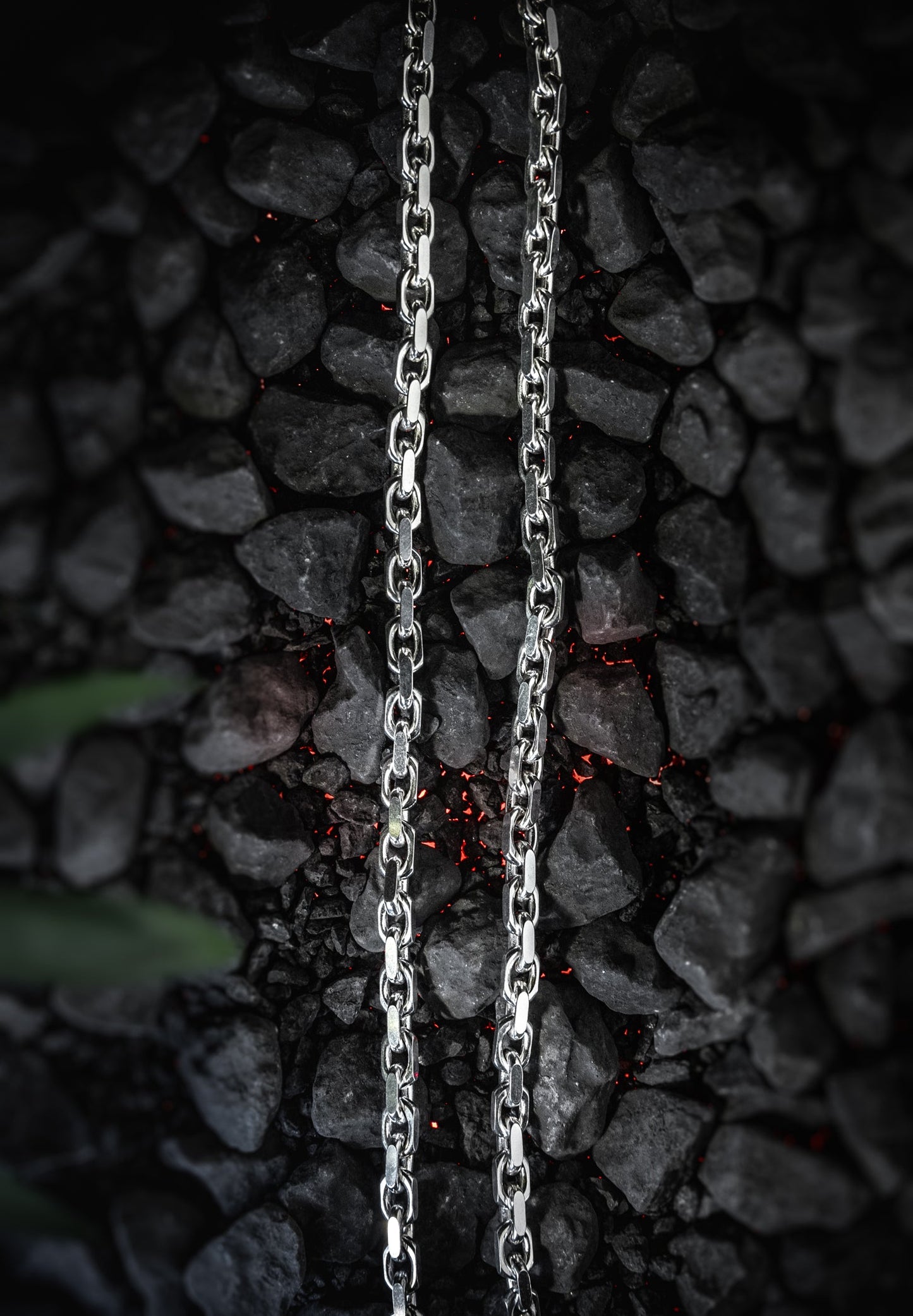 Ankerkette Diamantiert 925 Sterling Silber - Neun - Siebzig