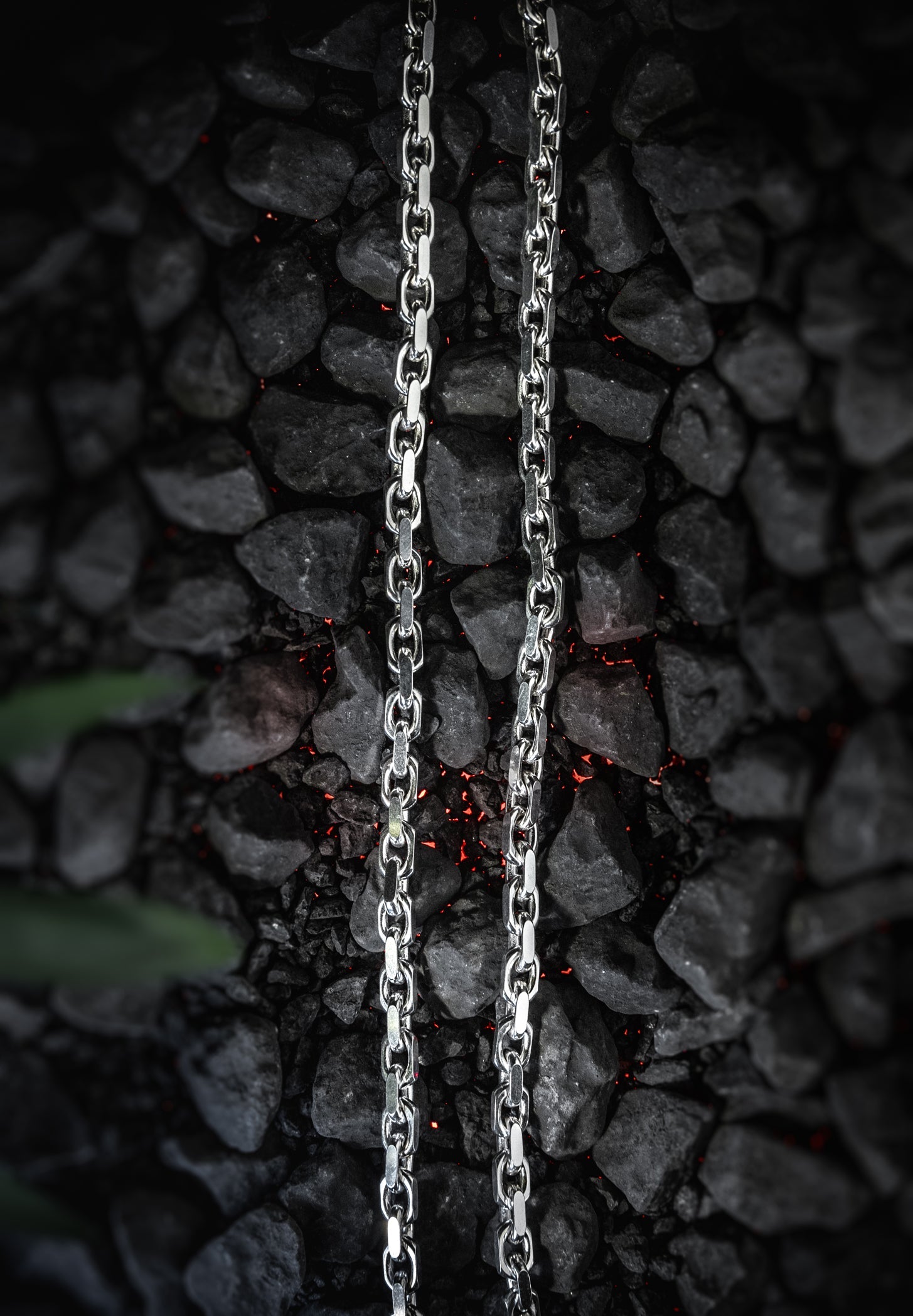 Ankerkette Diamantiert 925 Sterling Silber - Neun - Siebzig