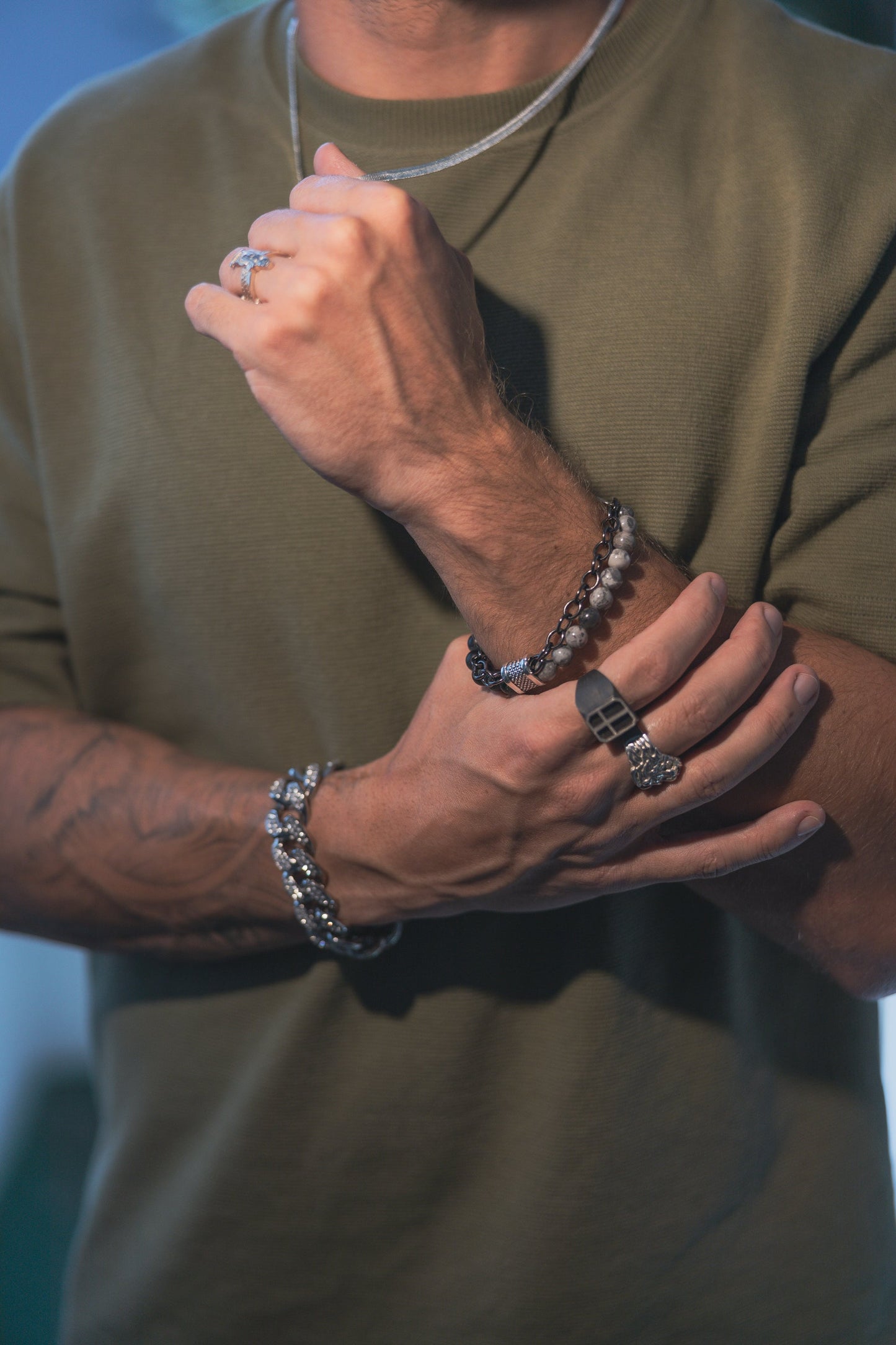 Cuban Iced Out Armband Modeschmuck - Neun - Siebzig