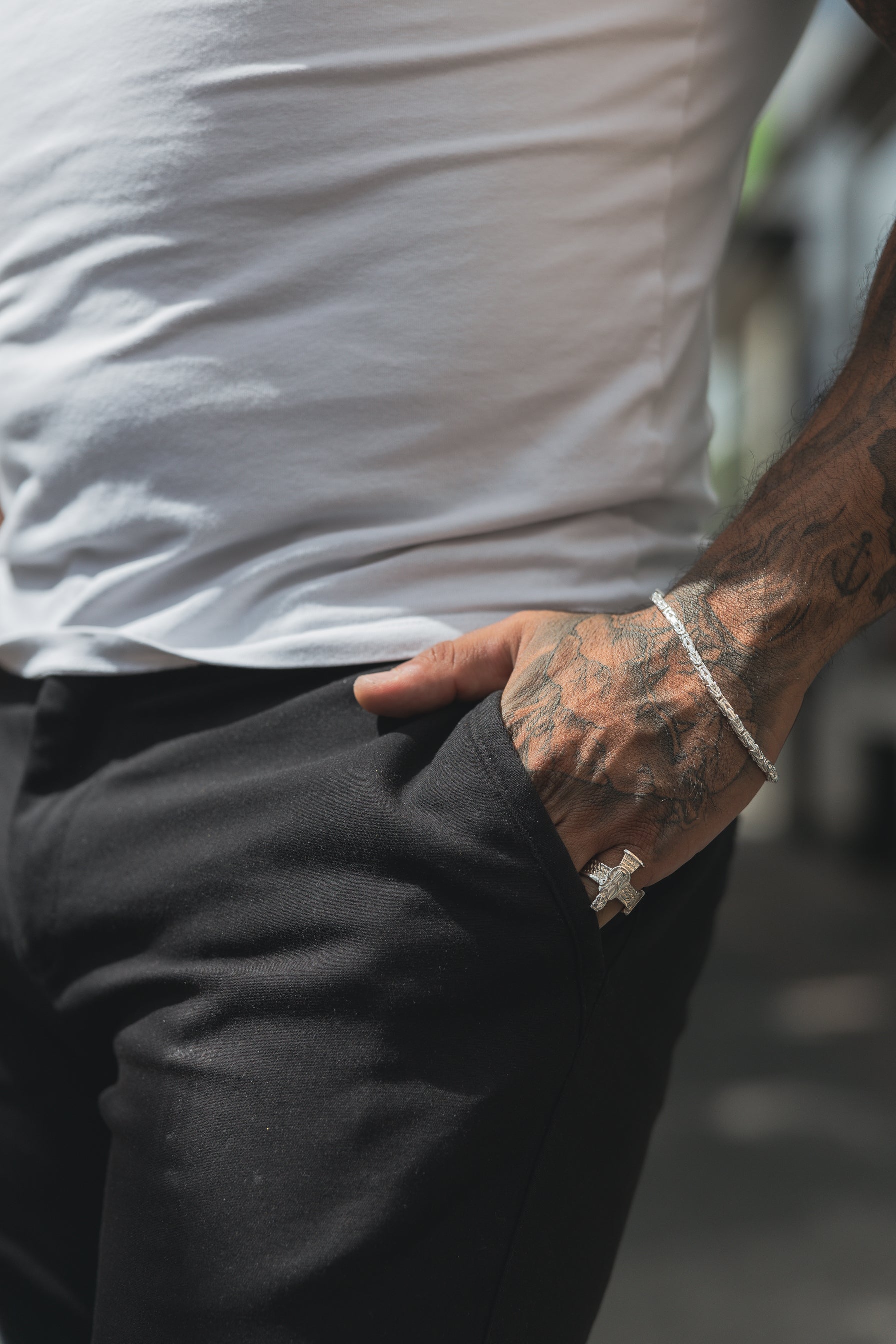 Königs Armband 925 Sterling Silber - Neun - Siebzig