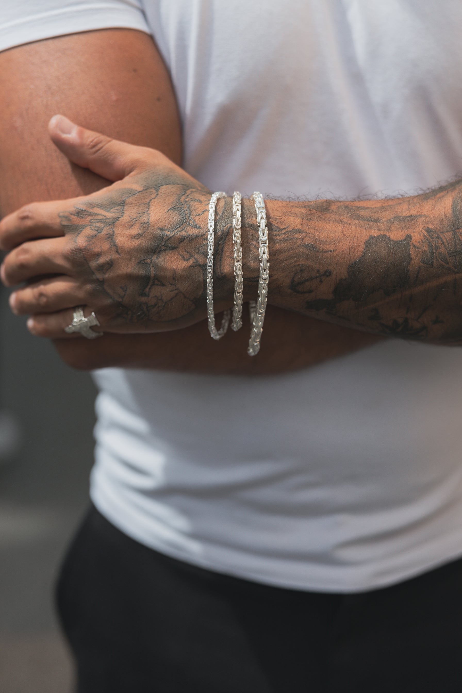 Königs Armband 925 Sterling Silber - Neun - Siebzig