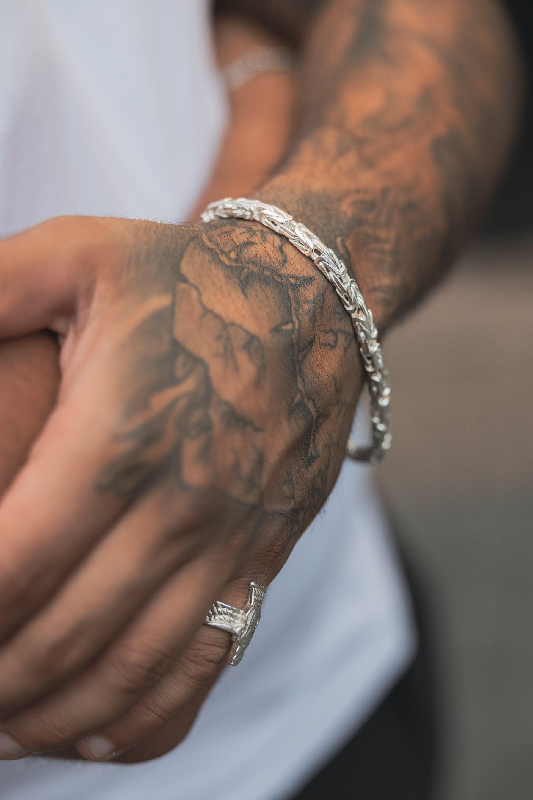 Königs Armband 925 Sterling Silber - Neun - Siebzig