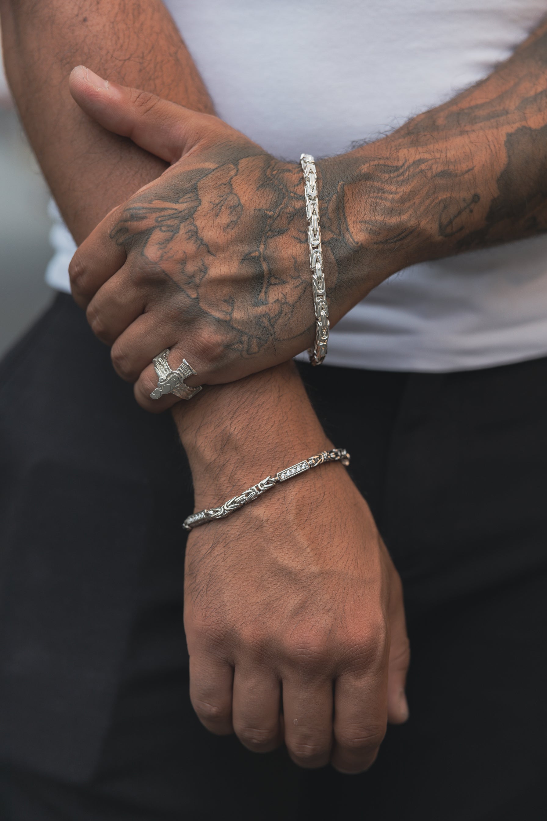 Königs Armband 925 Sterling Silber - Neun - Siebzig