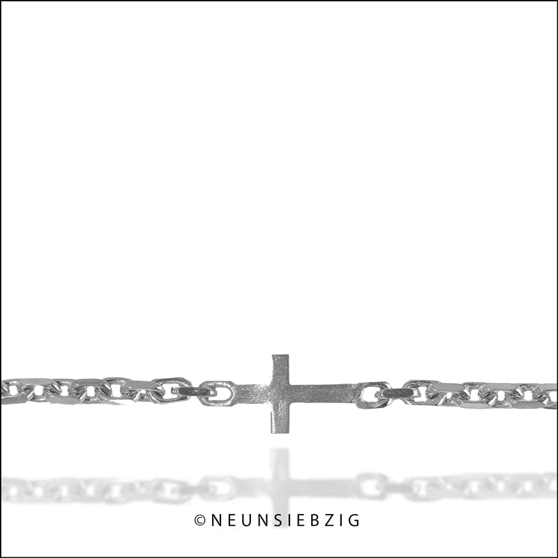 Kreuz Armband 925 Sterling Silber - Neun - Siebzig