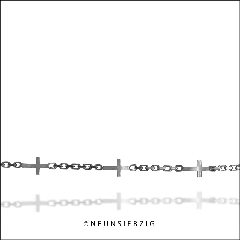 Kreuz Armband Premium 925 Sterling Silber - Neun - Siebzig