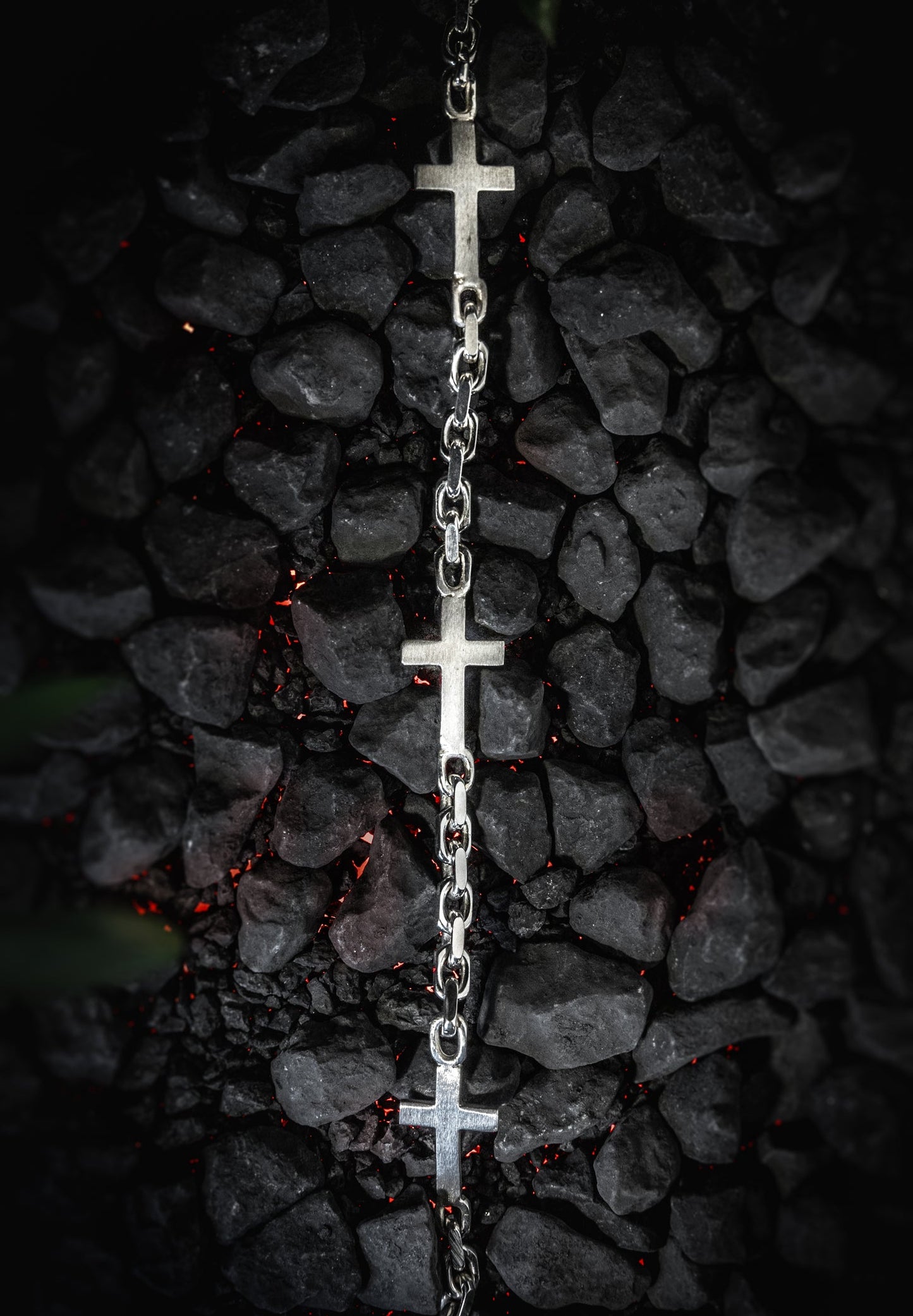 Kreuz Armband Premium 925 Sterling Silber - Neun - Siebzig