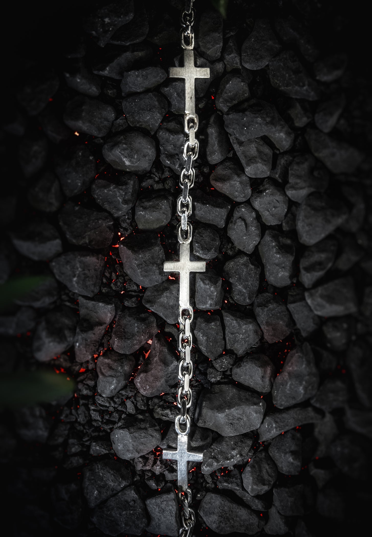 Kreuz Armband Premium 925 Sterling Silber - Neun - Siebzig