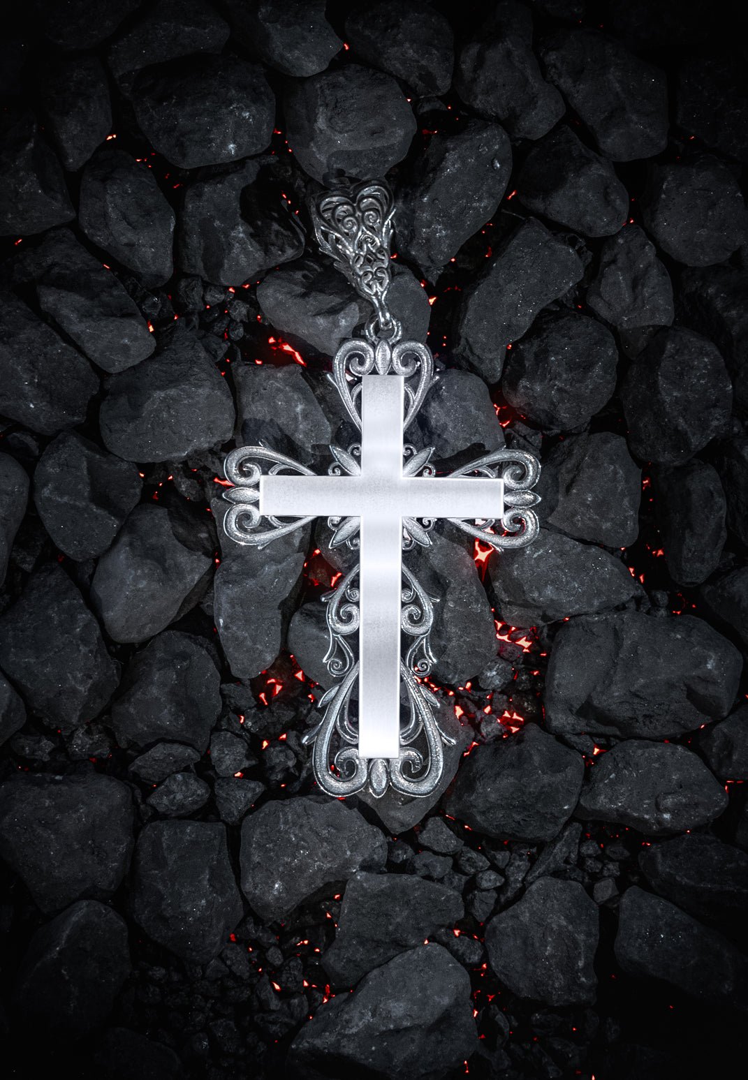 Kreuz Jacob Anhänger 925 Sterling Silber - Neun - Siebzig