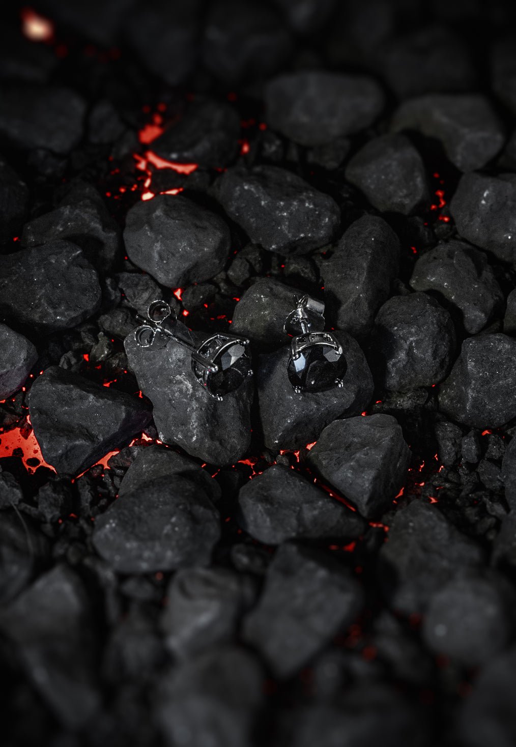 Ohrstecker Medieval 925 Sterling Silber - Neun - Siebzig