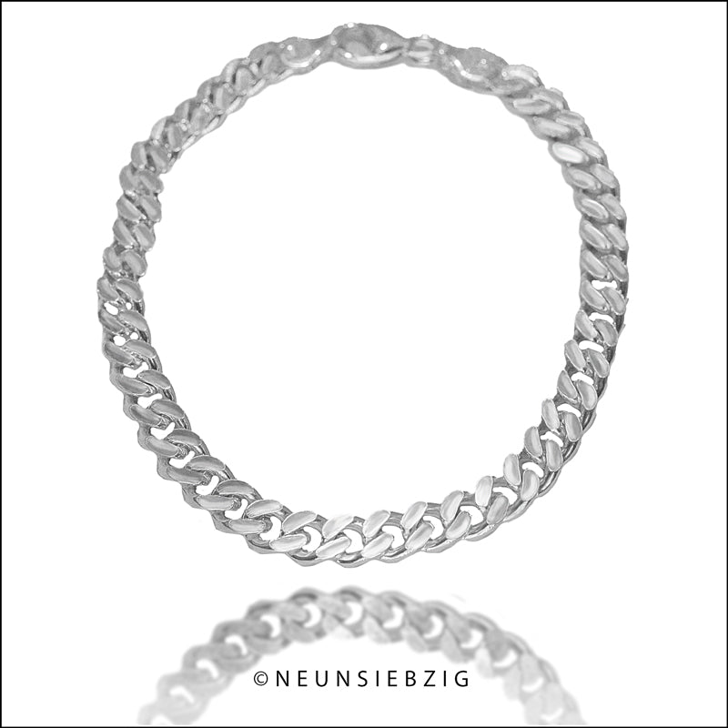 Panzer Armband 925 Sterling Silber - Neun - Siebzig