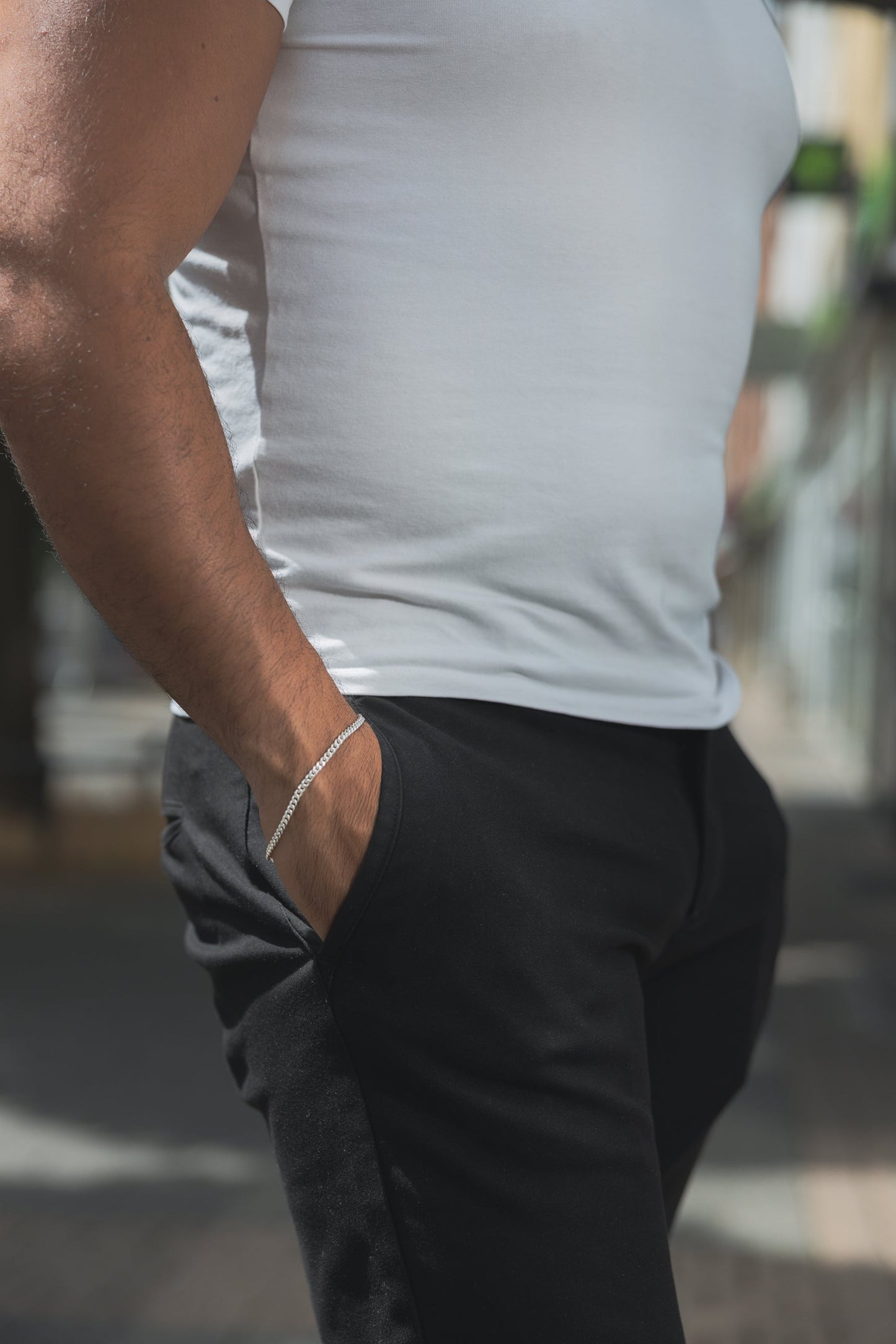 Panzer Armband 925 Sterling Silber - Neun - Siebzig