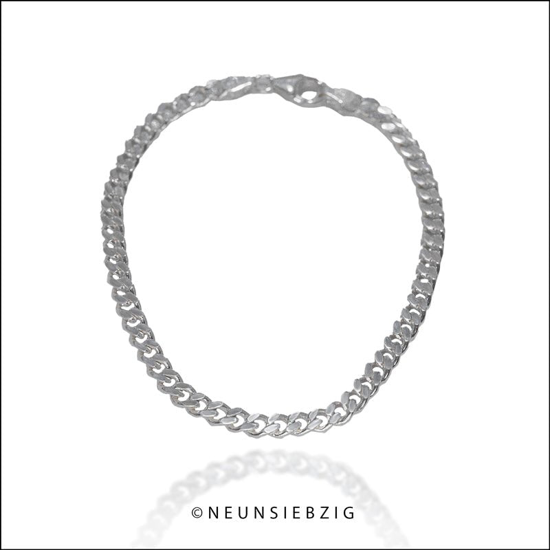 Panzer Armband 925 Sterling Silber - Neun - Siebzig