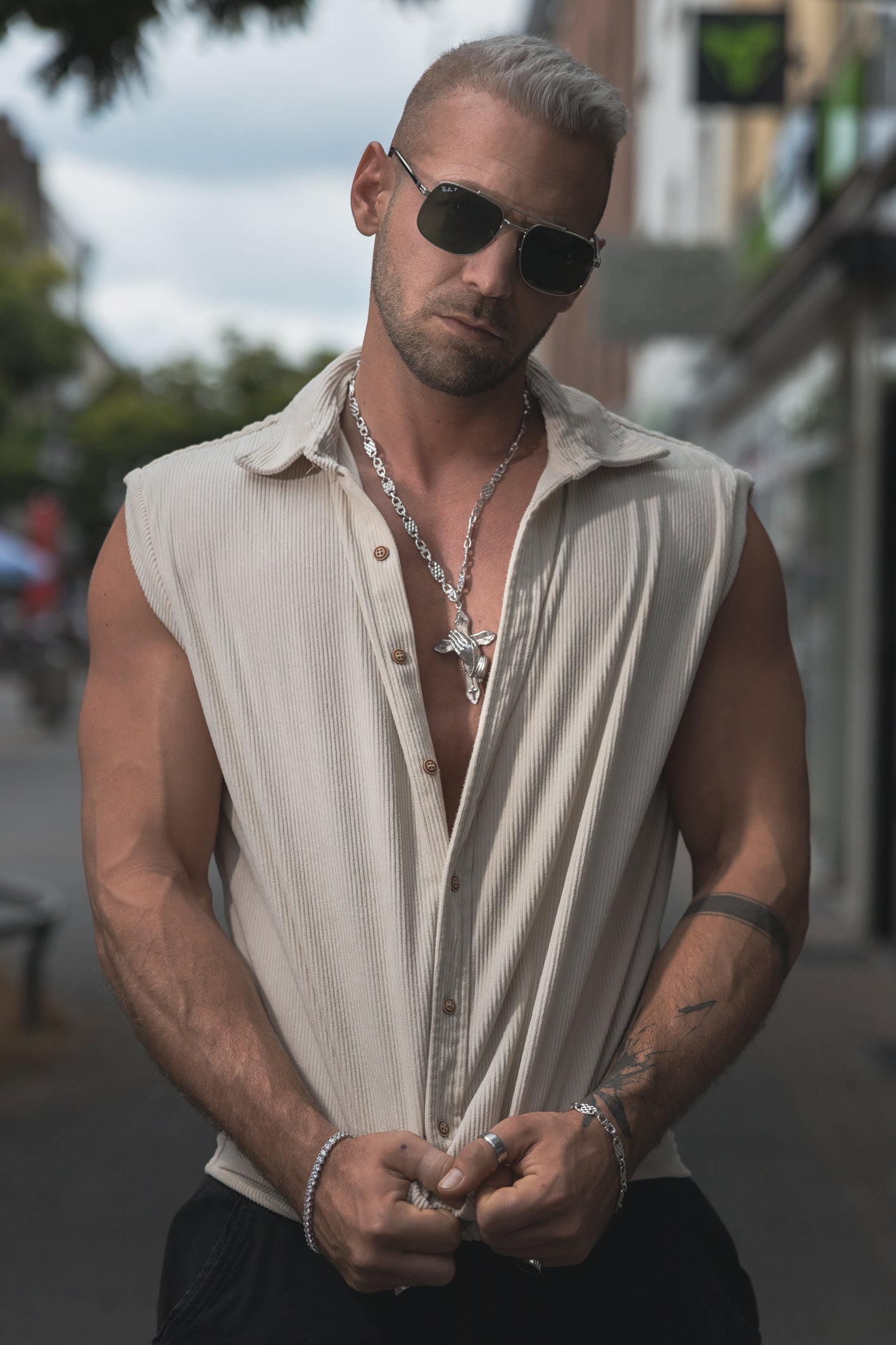 Plattenschliff Kette 925 Sterling Silber - Neun - Siebzig