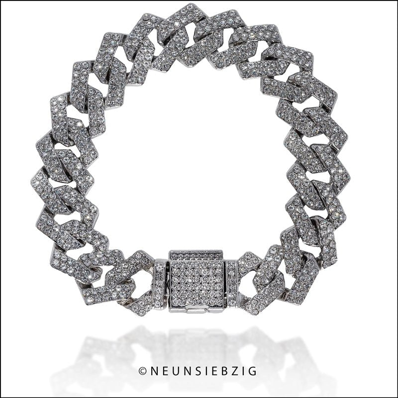 Squared Iced Out Armband Modeschmuck - Neun - Siebzig