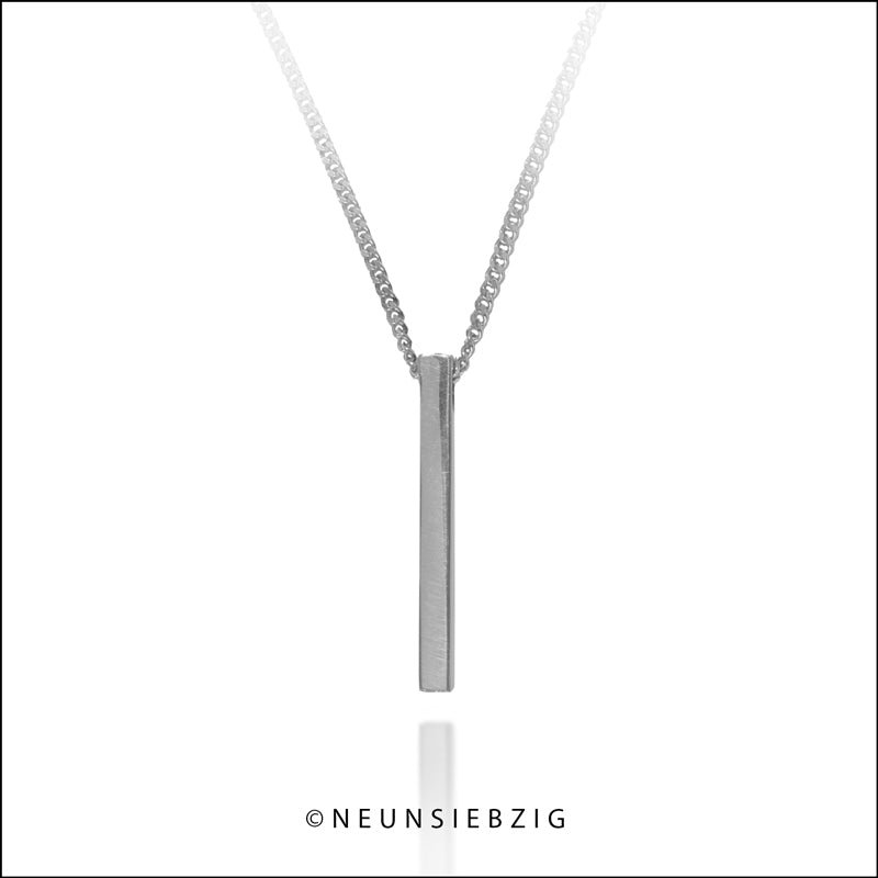 Stab Anhänger Unisex 925 Sterling Silber - Neun - Siebzig