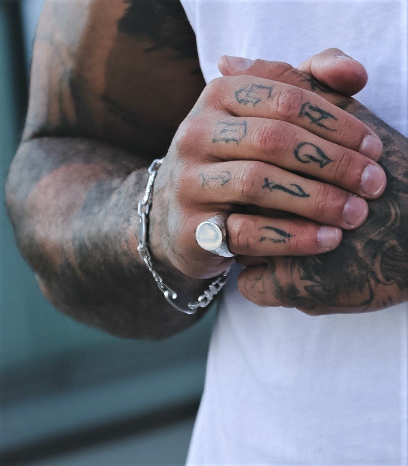 Dante Siegelring aus 925 Sterling Silber - Neun - Siebzig