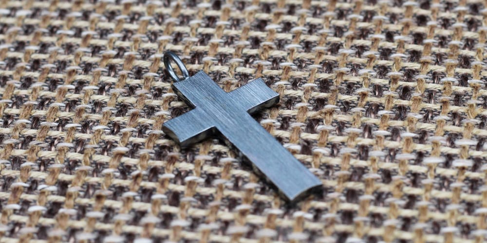 Kreuz Anhänger Schlicht 925 Sterling Silber - Neun - Siebzig