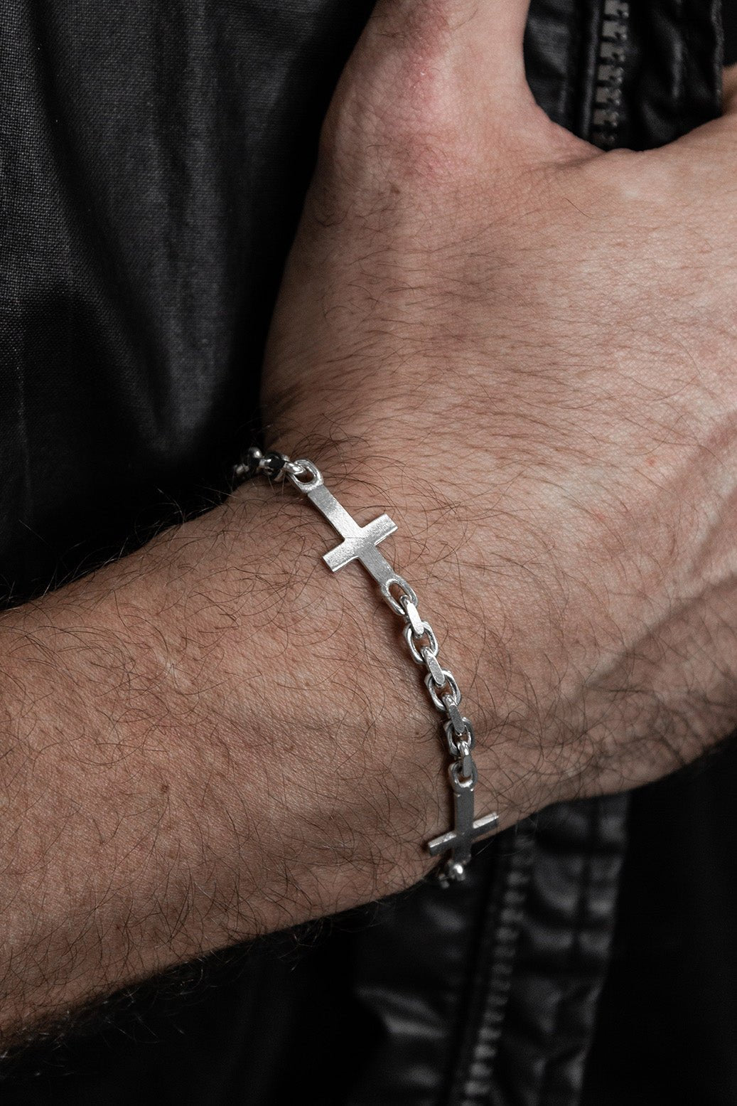 Kreuz Armband Premium 925 Sterling Silber - Neun - Siebzig