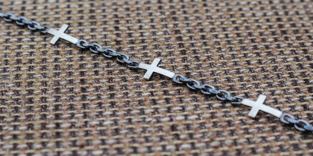 Kreuz Armband Premium 925 Sterling Silber - Neun - Siebzig