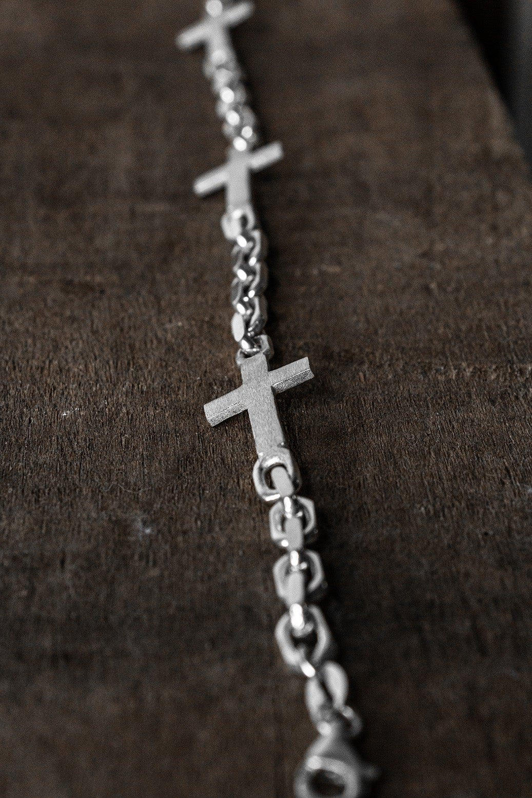 Kreuz Armband Premium 925 Sterling Silber - Neun - Siebzig