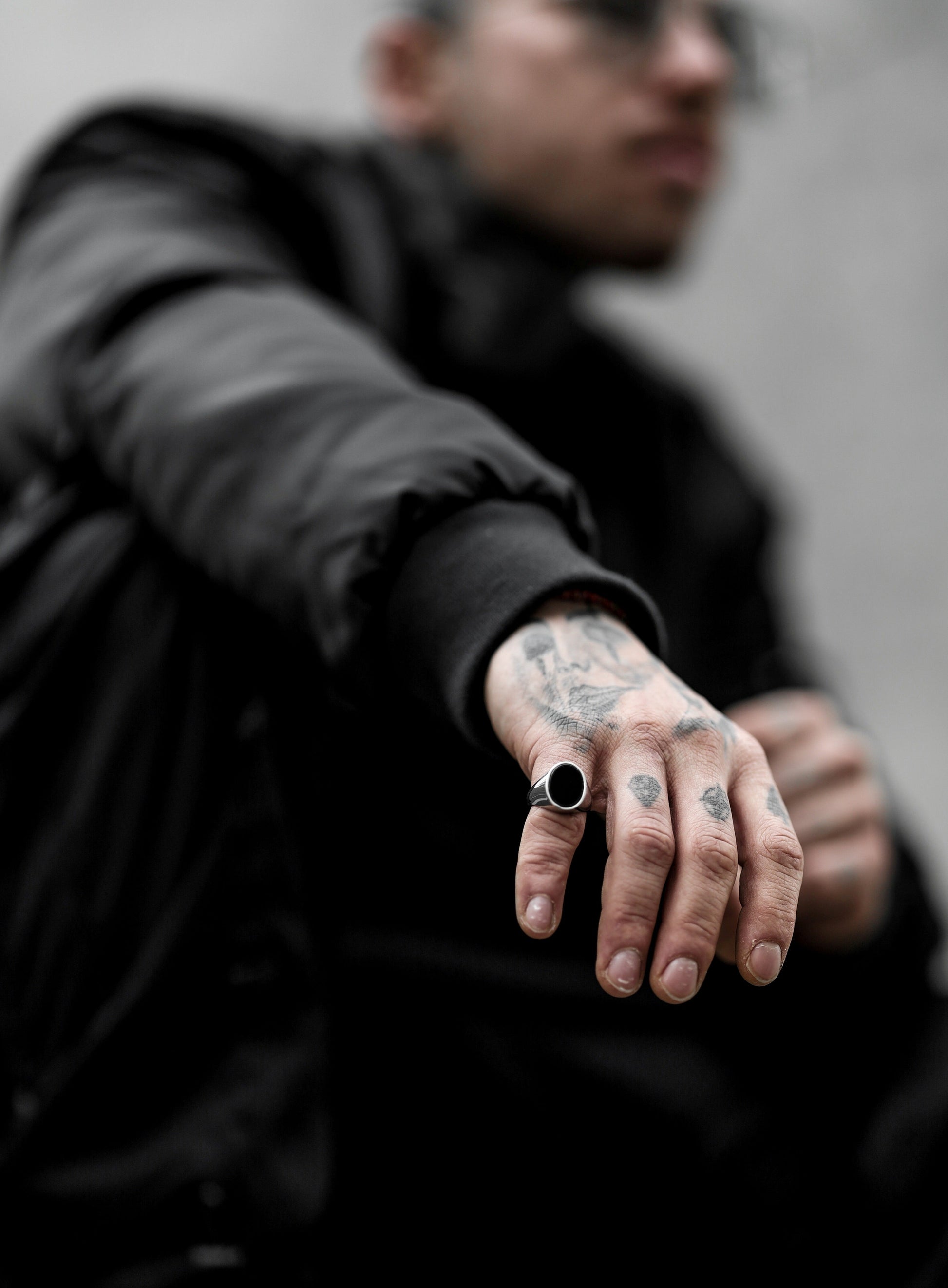 Medieval Ring Oval 925 Sterling Silber - Neun - Siebzig