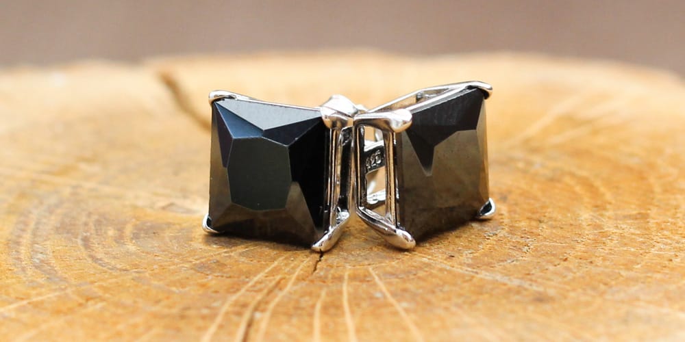 Ohrstecker Medieval 925 Sterling Silber - Neun - Siebzig