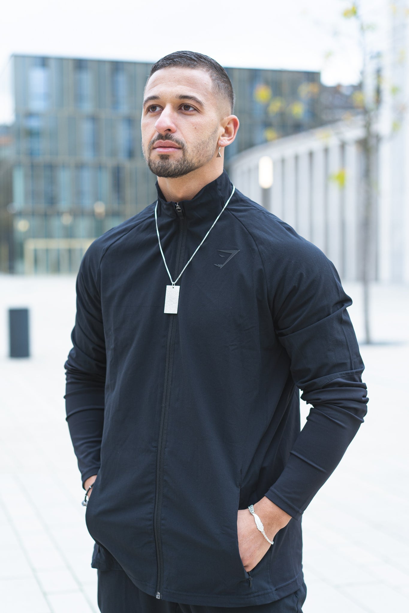 Rect Tag Hammered 925 Sterling Silber - Neun - Siebzig